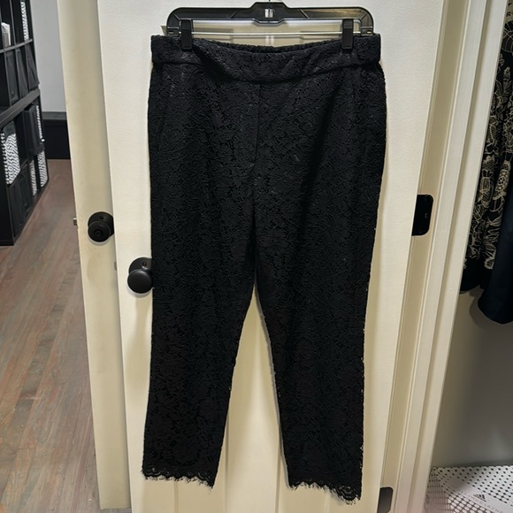 J. Crew Black Lace Pants, size 10 - Picture 1 of 6